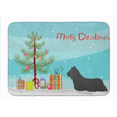 Carolines Treasures Skye Terrier Christmas Tree Machine Washable Memory Foam Mat CK3564RUG